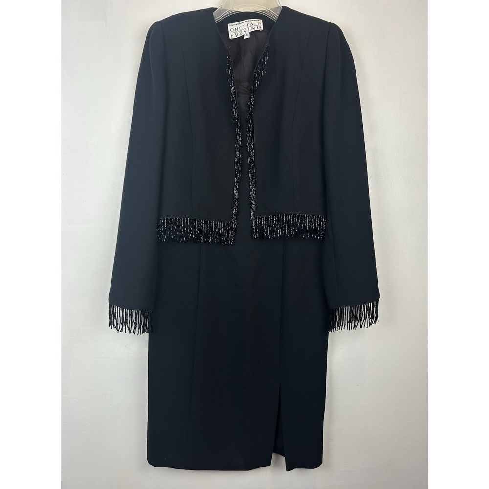 Vintag Chetta B Evening Cocktail Dress Womens 6 Event party Black Tie Wedding